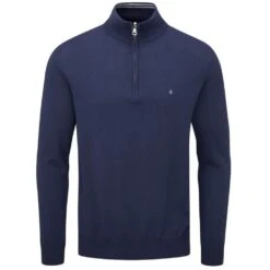 Oscar Jacobson Men's Waldorf Pin 1/2-Zip Golf Sweater -Golf Supplies Series 0070296 oscar jacobson mens waldorf pin 12 zip golf sweater