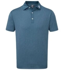 FootJoy Men's Diamond Dot Print Lisle Golf Polo Shirt -Golf Supplies Series 0074814 footjoy mens diamond dot print lisle golf polo shirt