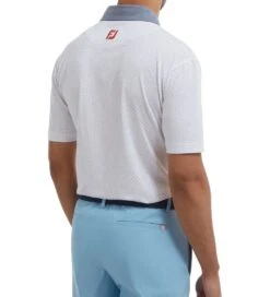 FootJoy Men's Diamond Dot Print Lisle Golf Polo Shirt -Golf Supplies Series 0074822 footjoy mens diamond dot print lisle golf polo shirt