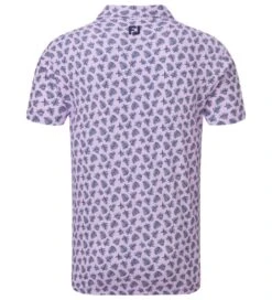 FootJoy Men's Shadow Palm Print Golf Polo Shirt -Golf Supplies Series 0074841 footjoy mens shadow palm print golf polo shirt