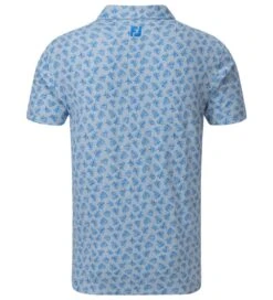 FootJoy Men's Shadow Palm Print Golf Polo Shirt -Golf Supplies Series 0074844 footjoy mens shadow palm print golf polo shirt