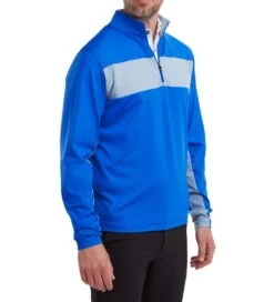 FootJoy Men's Engineered Chest Stripe Chill-Out Golf Midlayer -Golf Supplies Series 0074868 footjoy mens engineered chest stripe chill out golf midlayer