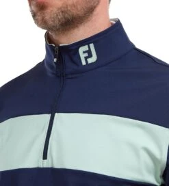 FootJoy Men's Engineered Chest Stripe Chill-Out Golf Midlayer -Golf Supplies Series 0074869 footjoy mens engineered chest stripe chill out golf midlayer
