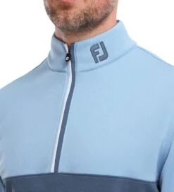 FootJoy Men's Colour Block Chill-Out Golf Midlayer 40 FootJoy Men's Colour Block Chill-Out Golf Midlayer -Golf Supplies Series 0075082 footjoy mens colour block chill out golf midlayer