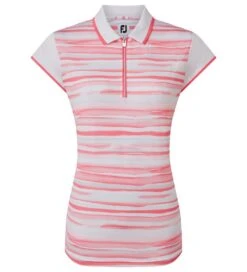 FootJoy Ladies Cap Sleeve Colour Block Golf Polo Shirt
