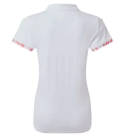 FootJoy Ladies Watercolour Trim Pique Golf Polo Shirt -Golf Supplies Series 0075222 footjoy ladies watercolour trim pique golf polo shirt