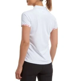 FootJoy Ladies Watercolour Trim Pique Golf Polo Shirt -Golf Supplies Series 0075226 footjoy ladies watercolour trim pique golf polo shirt