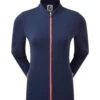 FootJoy Ladies Jersey Tonal Stripe Golf Midlayer -Golf Supplies Series 0075230 footjoy ladies jersey tonal stripe golf midlayer