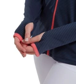 FootJoy Ladies Jersey Tonal Stripe Golf Midlayer -Golf Supplies Series 0075234 footjoy ladies jersey tonal stripe golf midlayer