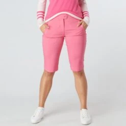 Swing Out Sister Ladies Fleur Pink Glo Drifit Golf Shorts -Golf Supplies Series 0078193 swing out sister ladies fleur pink glo drifit golf shorts