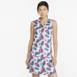 Puma Ladies Cloudspun Paradise Sleeveless Golf Polo Shirt -Golf Supplies Series 0078306 puma ladies cloudspun paradise sleeveless golf polo shirt