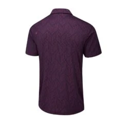 PING Men's Cubic Jacquard Golf Polo Shirt -Golf Supplies Series 0078755 ping mens cubic jacquard golf polo shirt