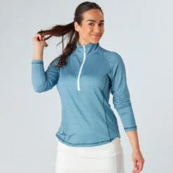 Swing Out Sister Ladies Celeste 1/4-Zip Golf Midlayer -Golf Supplies Series 0079509 swing out sister ladies celeste 14 zip golf midlayer