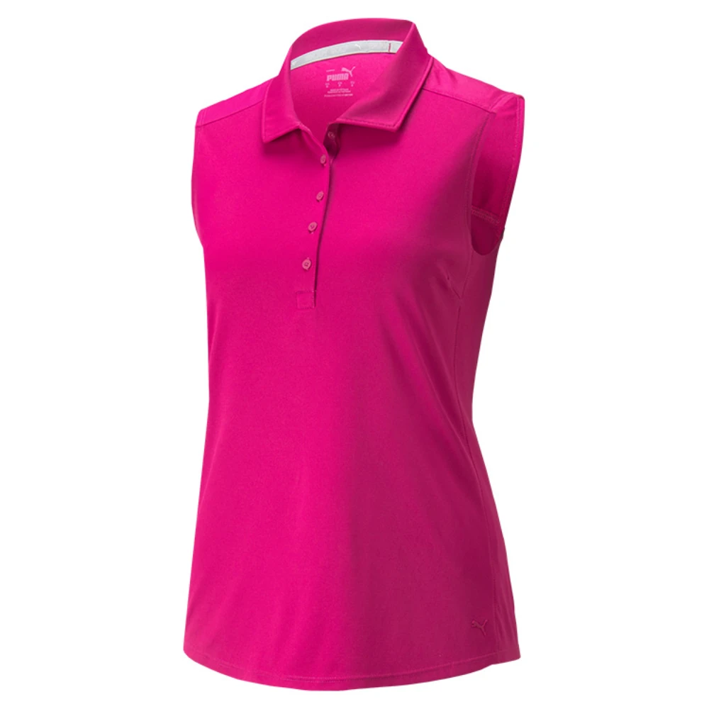 Puma Ladies Gamer Sleeveless Golf Polo Shirt 3 Puma Ladies Gamer Sleeveless Golf Polo Shirt
